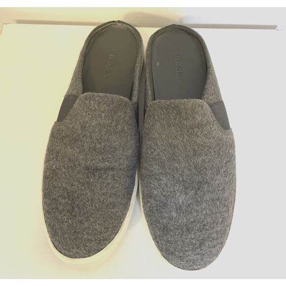 Vince Blaire Women‎ Sneaker Platform Mule Slip On Slide Shoe Gray Wool Size 7.5 - Picture 3 of 9